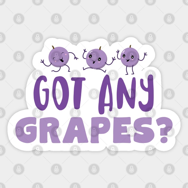 Got Any Grapes Sticker by Jitterfly